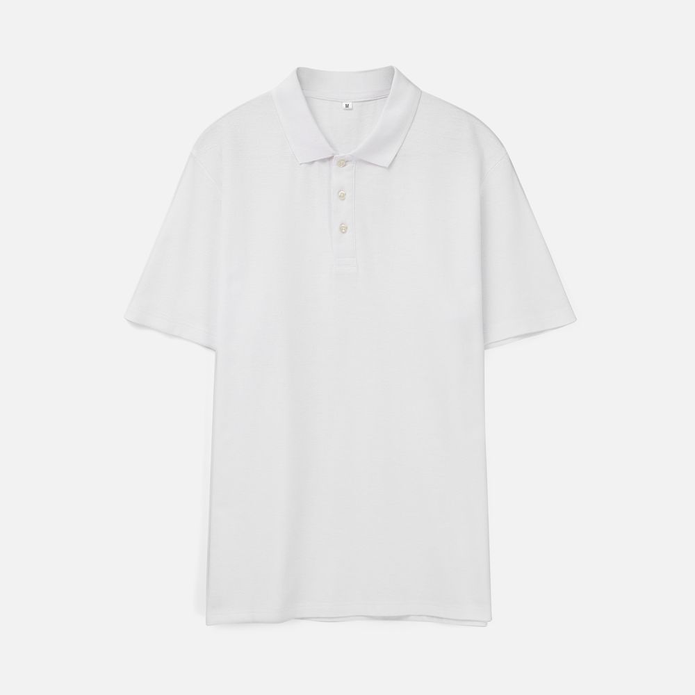 Рубашка поло унисекс Tervise, белая, размер S