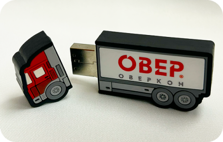 Запоминающийся мерч для компании “ОВЕРКОН”, занимающейся поставкой спецтехники
