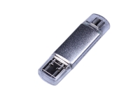 USB 3.0/micro USB/Type-C- флешка на 32 Гб (серебристый) 