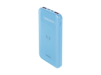 Внешний беспроводной аккумулятор NEO Discover Pro, 10000 mAh (голубой) 