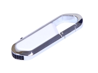 USB 2.0- флешка на 64 Гб в виде карабина (белый/серебристый) 64Gb