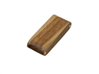 USB 2.0- флешка на 16 Гб прямоугольной формы с раскладным корпусом (коричневый) 16Gb