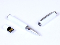 USB 2.0- флешка на 16 Гб в виде ручки с мини чипом (белый) 16Gb