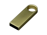 USB 3.0-флешка на 64 Гб с мини чипом и круглым отверстием (золотистый) 64Gb