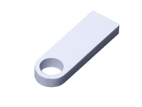 USB 2.0-флешка на 4 Гб с мини чипом и круглым отверстием (белый) 4Gb USB 2.0-флешка на 4 Гб с мини чипом и круглым отверстием (белый) 4Gb