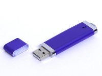 USB 3.0- флешка промо на 128 Гб прямоугольной классической формы (синий) 128Gb
