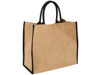 Сумка для покупок, 280 г/м2 (натуральный/черный) 