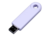 USB 2.0- флешка промо на 32 Гб прямоугольной формы, выдвижной механизм (белый) 32Gb