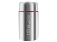 Термос для еды 301 в чехле, 1200 мл (серебристый) 1200 мл