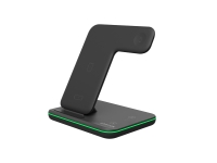 Беспроводное зарядное устройство для гаджетов 3-в-1 с технологией QI WS-303, 15 Вт (черный) 