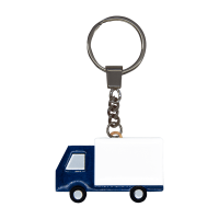Брелок Грузовик (белый с синим)