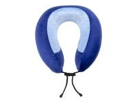 Подушка дорожная с эффектом памяти (синий) 