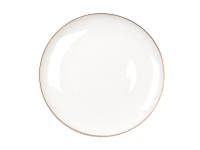 Тарелка PLATE UNI GLD (белый) 
