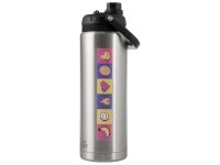 Вакуумный термос Canyon Jug из переработанной стали, 1430 мл, серебристый с УФ-печатью