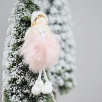 Новогоднее украшение рождественский ангел  Брайтенс,розовый