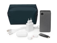 Органайзер для электроники и проводов Enio (темно-синий) 