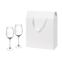 Подарочный набор 2 бокала для вина Blanche в большом подарочном пакете