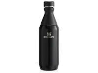 Бутылка для воды Stanley All Day Slim объемом 350 мл - черный глянцевый (черный глянцевый) 