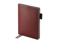 Ежедневник А5 датированный Boston на 2026 год (бордовый/серый) 