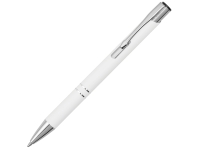 Ручка металлическая шариковая C1 soft-touch (белый) 