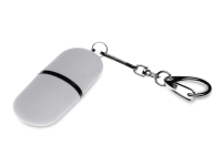 USB 2.0- флешка Goutte Soft-touch на 512 Мбайт каплевидной формы (белый) 512Mb
