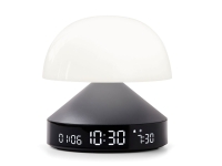 Светильник с часами и световым будильником Mina Sunrise (темно-серый GUN) 