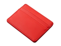 Картхолдер для двух карт и наличных денег с зажимом Crave (красный) 