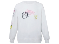 Свитшот оверсайз с рукавом реглан Belgrade, унисекс (белый) S