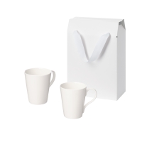 Подарочный набор Vesta в коробке-пакете (две фарфоровых кружки)