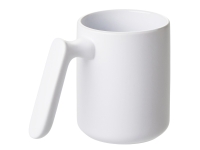 Кружка матовая с прямой ручкой Axio (белый) 
