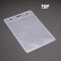 Карман для бейджа Track, вертикальный, 8х12,4см (прозрачный)