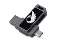 Флешка 32 ГБ USB Type-C и USB 3.0 с подсветкой лого Спинлайт