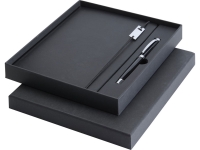 Набор Legato Elegance с блокнотом А5 и ручкой-роллер (черный/черный) 